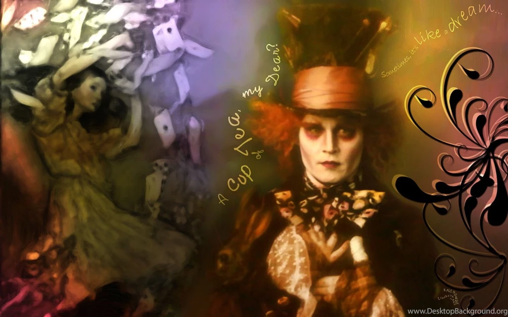 99walls Cat In Alice In Wonderland Wallpapers