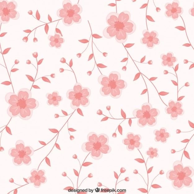 Pink Flowers Backgrounds Vector