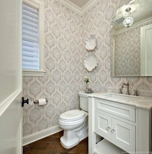 Classic Chic Home: Pretty Wallpapers For The Powder Room