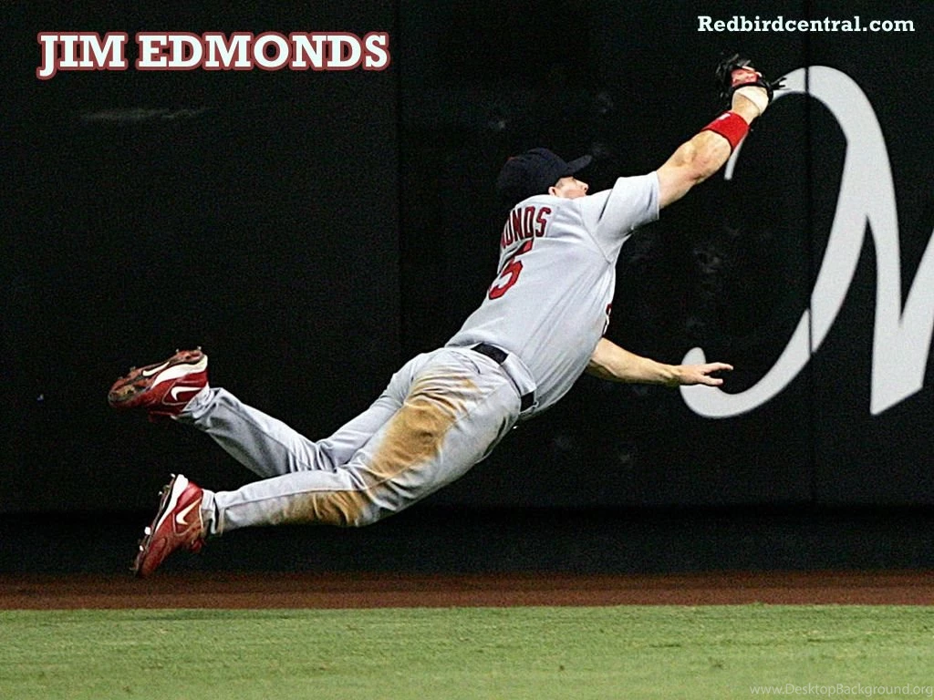 RedbirdCentral.com St. Louis Cardinals Wallpapers Jim Edmonds Catch