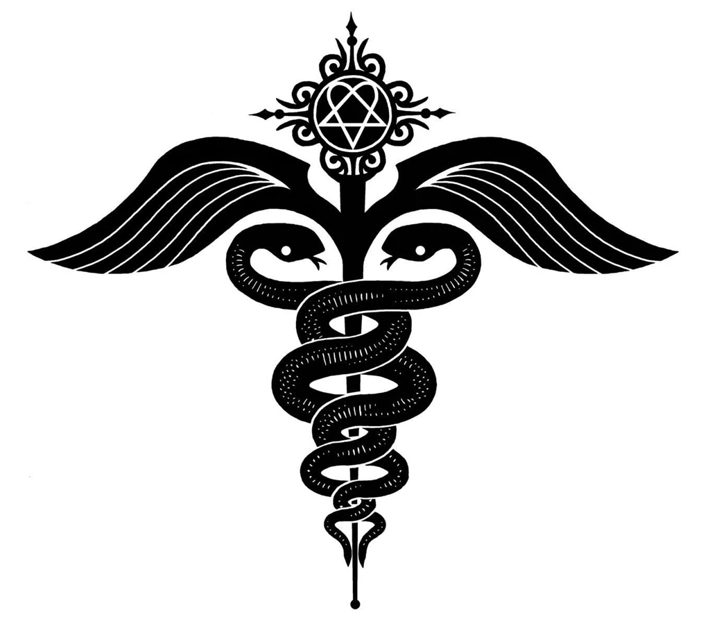 Caduceus 16 Just Symbol ClipArt Best ClipArt Best