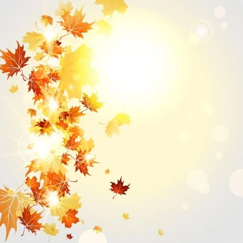 Bright Autumn Leaves Vector Backgrounds 07 Vector Backgrounds ...