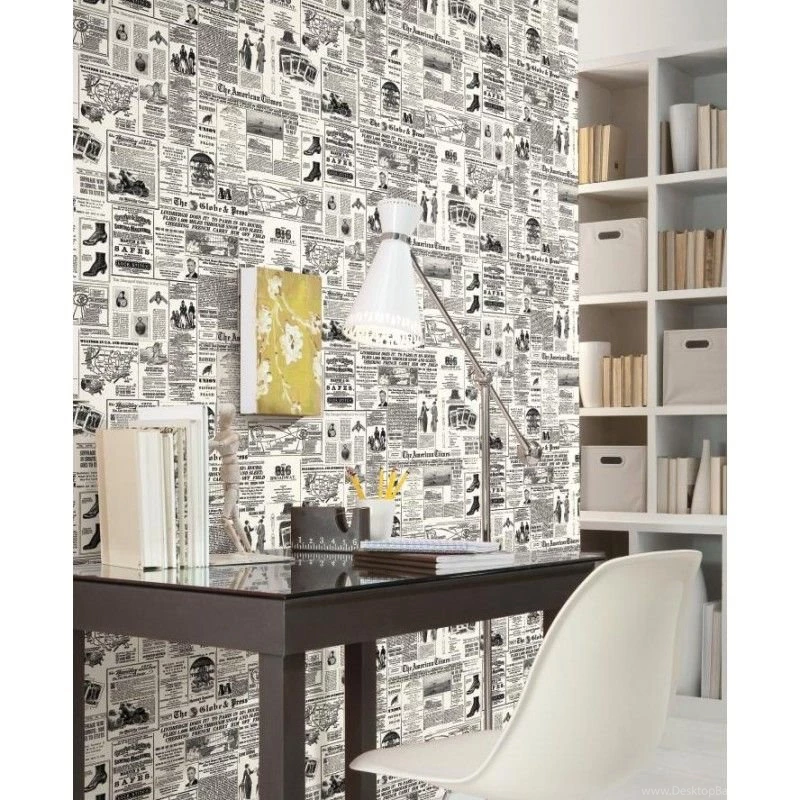 Vintage Newspaper Print Wallpapers   Discount Wallcovering