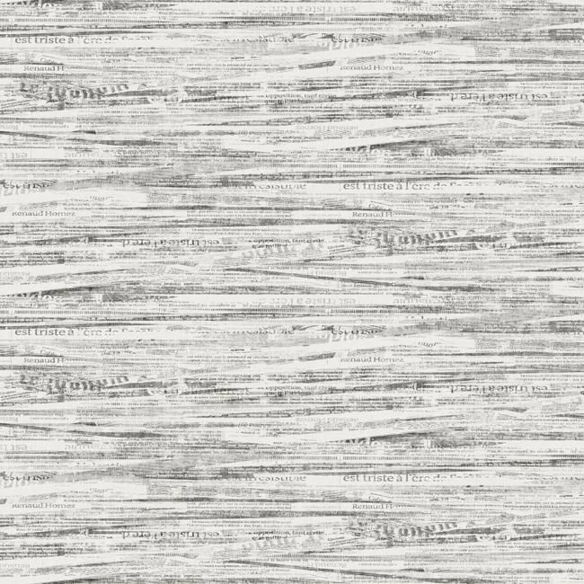 AB2179 Black & White Newsprint Wallpapers By York