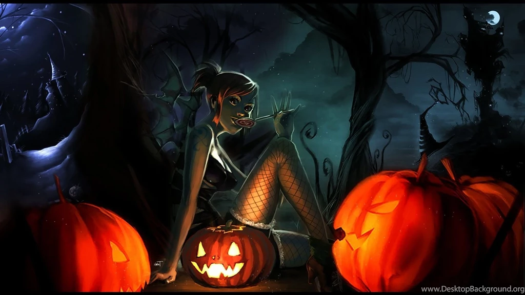 Anime Girls, Halloween, One Piece, Nami Wallpapers HD