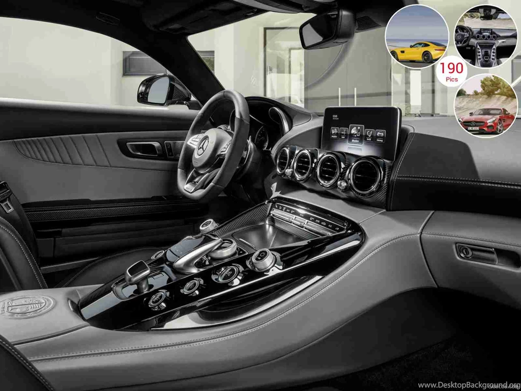 2016 Mercedes AMG GT Two tone Leather Silver Pearl / Black ...