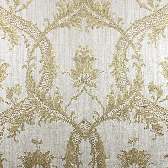 Fine Decor Milano Two Tone Gold Damask Wallpapers M95559