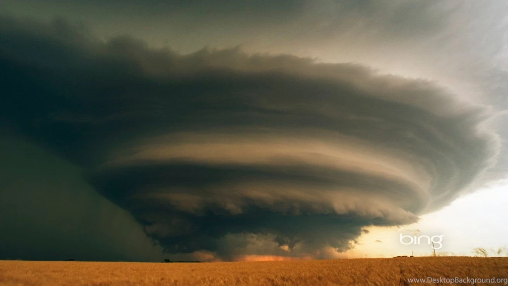 Local Severe Storm In Kansas 19549   Green Sky   Landscape Scenery