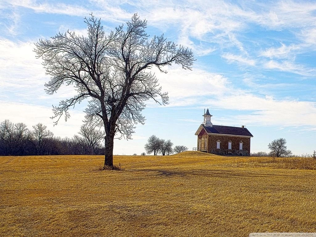 Abandoned Schoolhouse Arvonia, Kansas HD Desktop Wallpapers ...