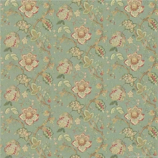 Aqua Jacobean Wallpapers