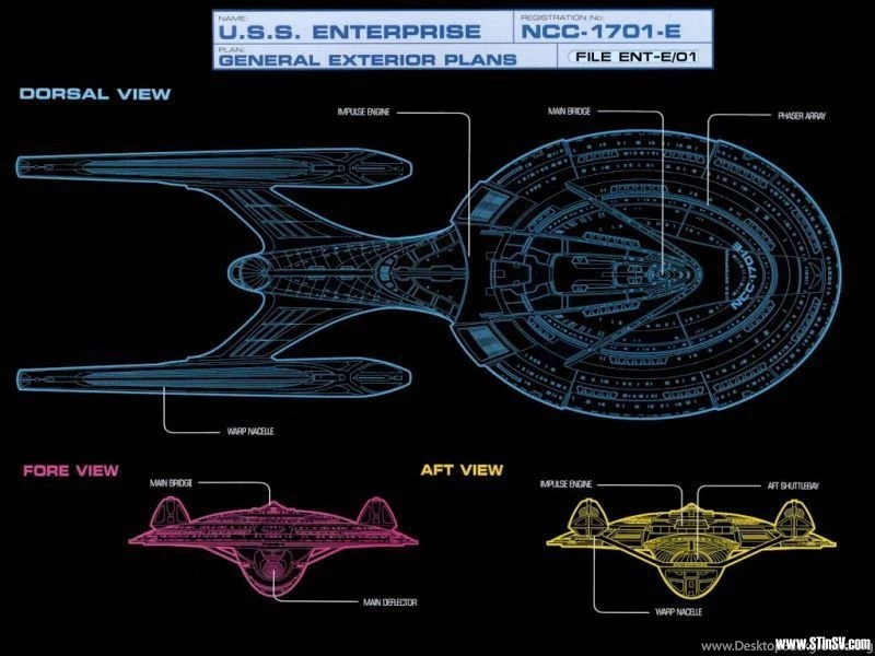 Enterprise Schematic   Star Trek The Next Generation Wallpapers ...
