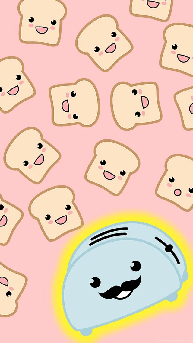 Kawaii Bread iPhone 5 Wallpapers (640x1136)