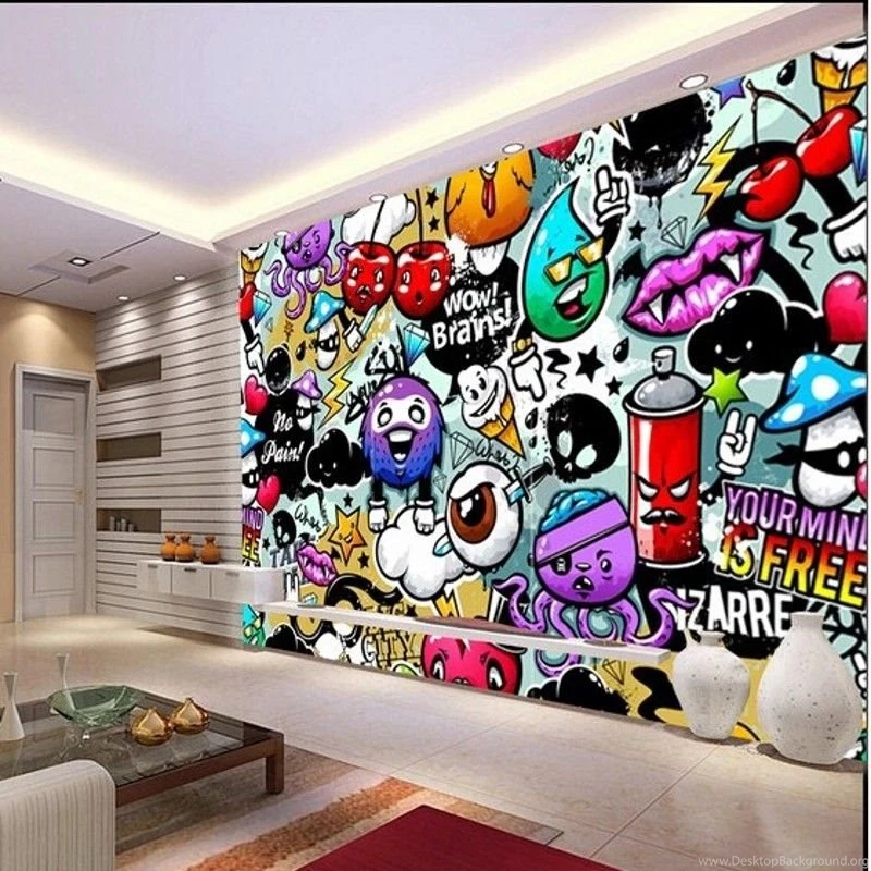 Online Buy Wholesale Graffiti Wall Murals Wallpapers From China ...