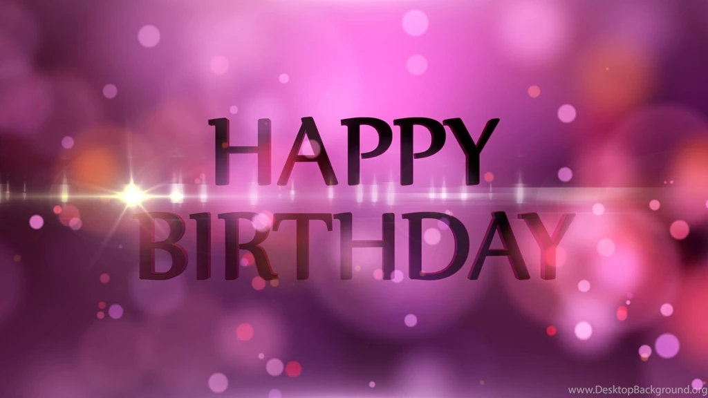 Happy Birthday Motion Graphics Backgrounds Light And Bokeh ...