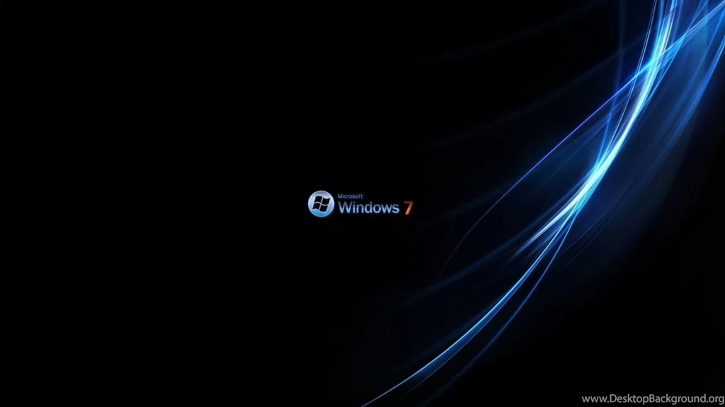 Download Black Windows 7 With Blue Lines Wallpapers Free By Udhao.net
