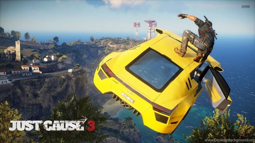 Rico Rodriguez On The Top Of A Car Just Cause 3 Wallpapers Game ...