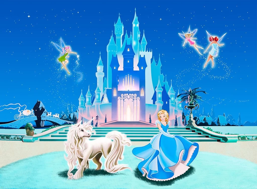 Wallpapers Mural Disney Cinderella Style Princess Castle £269.95 :