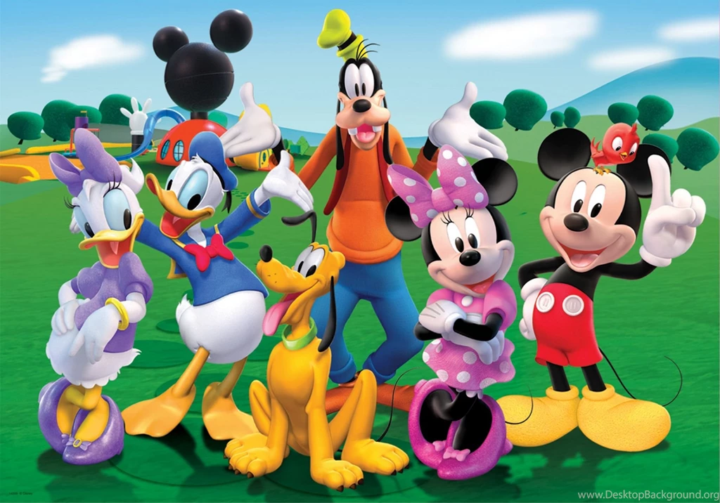 Mickey Mouse Mini Goofy Donal Duck Party Wallpaper.jpg