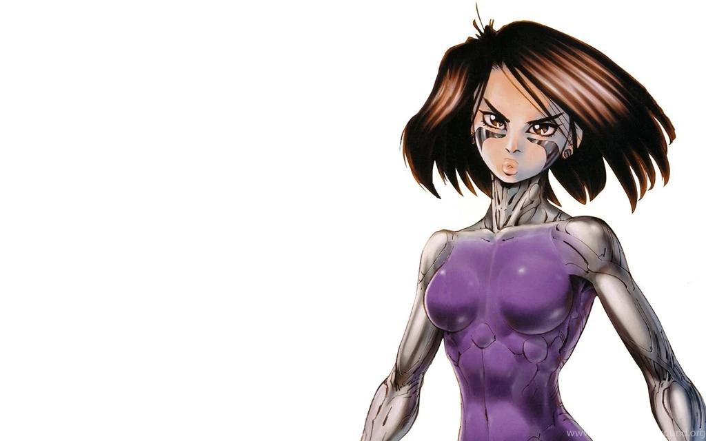 Battle Angel Alita Gally Gunnm Bodysuits White Backgrounds ...