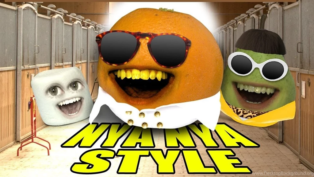 Annoying Orange ORANGE NYA NYA STYLE (GANGNAM STYLE PARODY ...