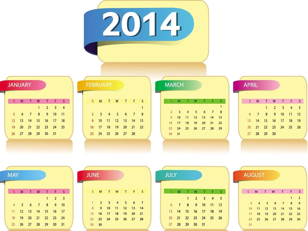 Calendar 2014 Normal Wide Photos
