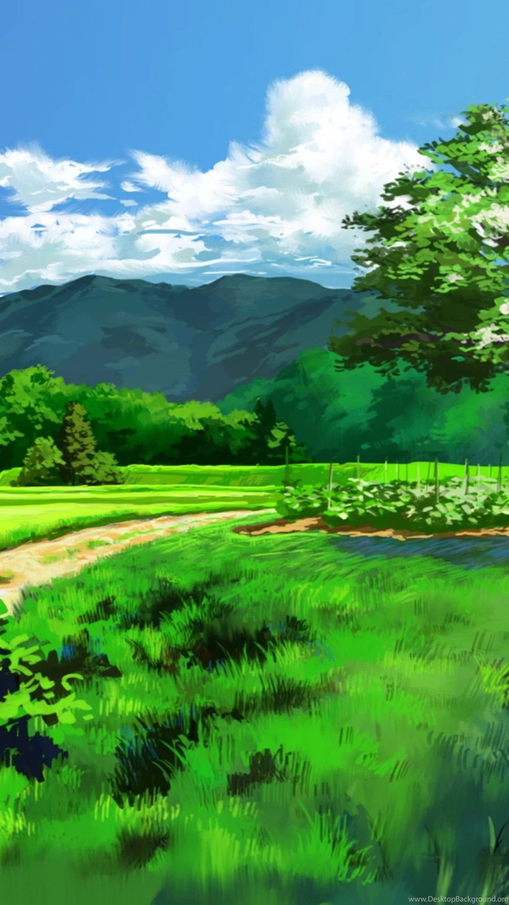 Anime Landscape Dual Screen S4 Wallpapers