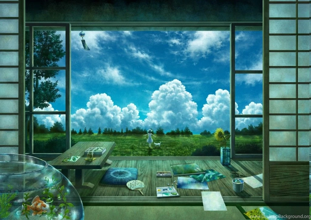 Anime, Landscape Wallpapers HD