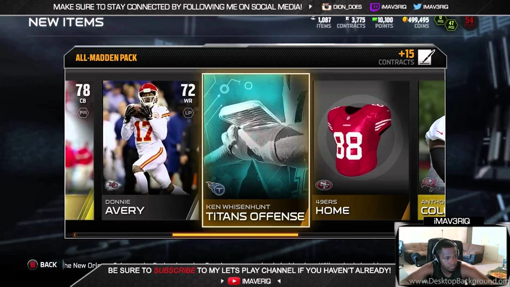 sam bradford for nick foles madden 15 pack opening desktop background