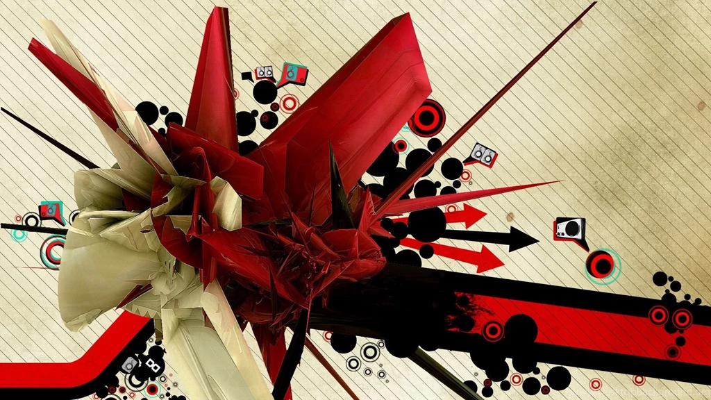 Graffiti Shapes, Arrow, Circle, Retro, 3d, 1920x1080 HD Wallpapers ...