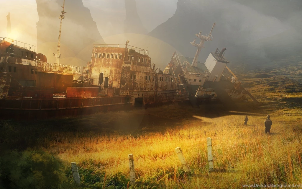 Stalker Ship Wasteland Sci fi Apocalyptic Boat Wallpapers ...