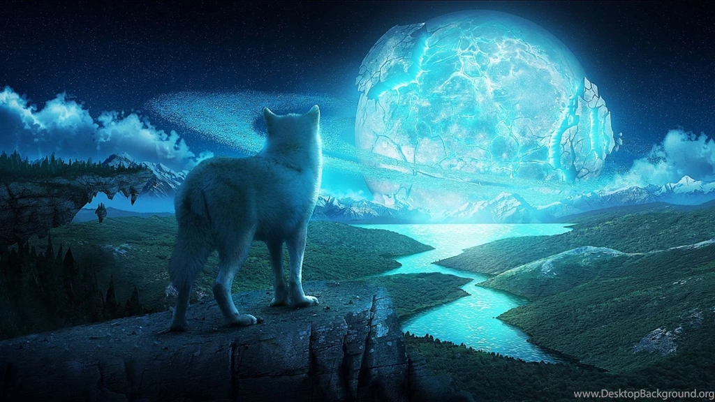Wolf Cub In A Fantasy World Backgrounds In 1920x1080 Resolution ...