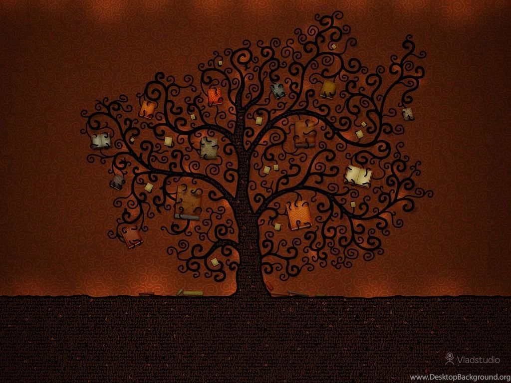 The Tree Of Books · Desktop Wallpapers · Vladstudio