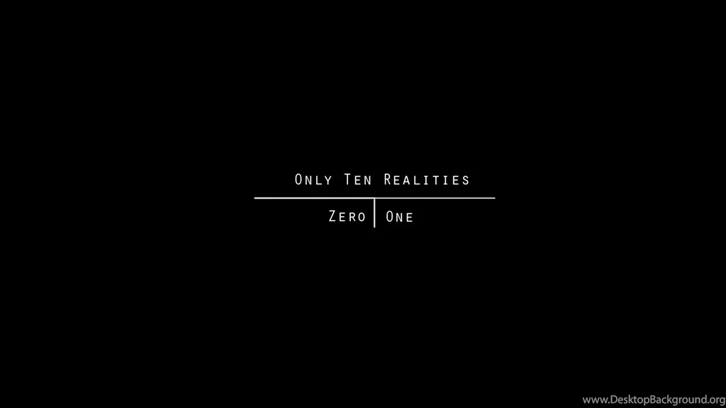 Black Minimalistic Binary Wallpapers