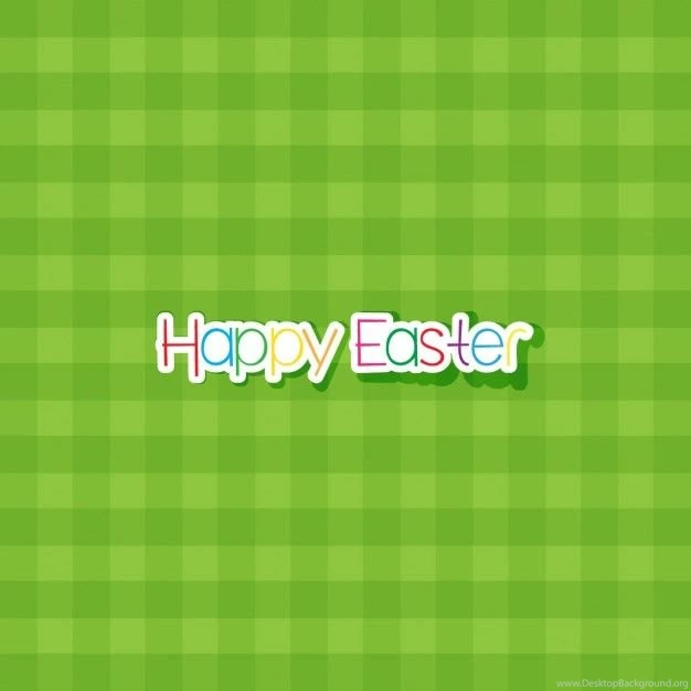 Green Happy Easter Backgrounds Vector