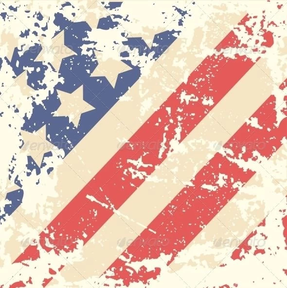 Retro Backgrounds With American Flag