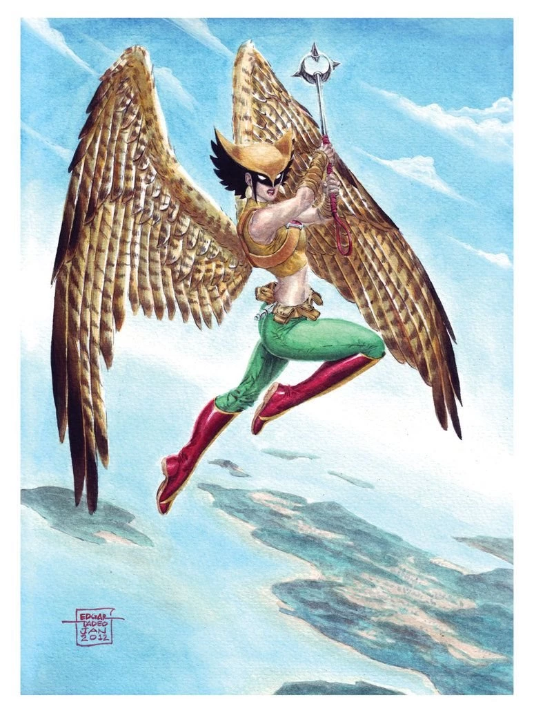 Hawkgirl In Gouache By Edtadeo On DeviantArt