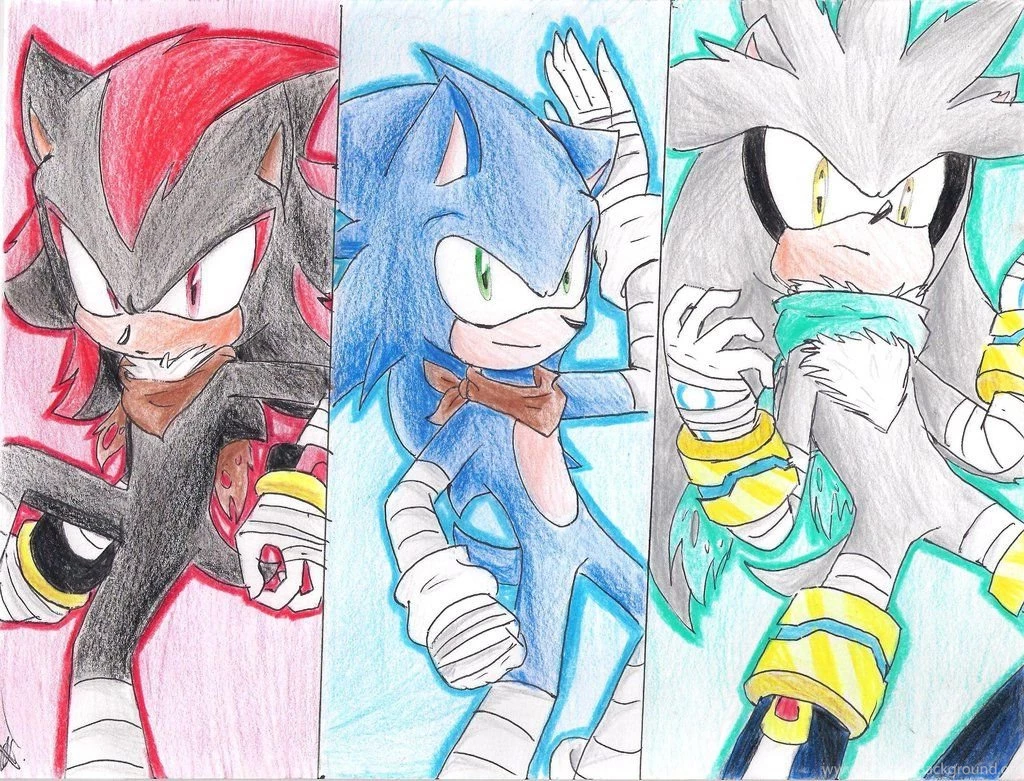Sonic Boom Wallpapers   Sonic, Shadow And Silver By Zury2642 On ...
