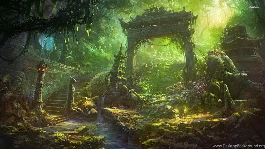 Abandoned Temple Wallpapers Fantasy Wallpapers