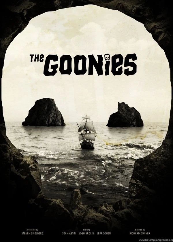 The Goonies Original Movie Poster Wallpaper.