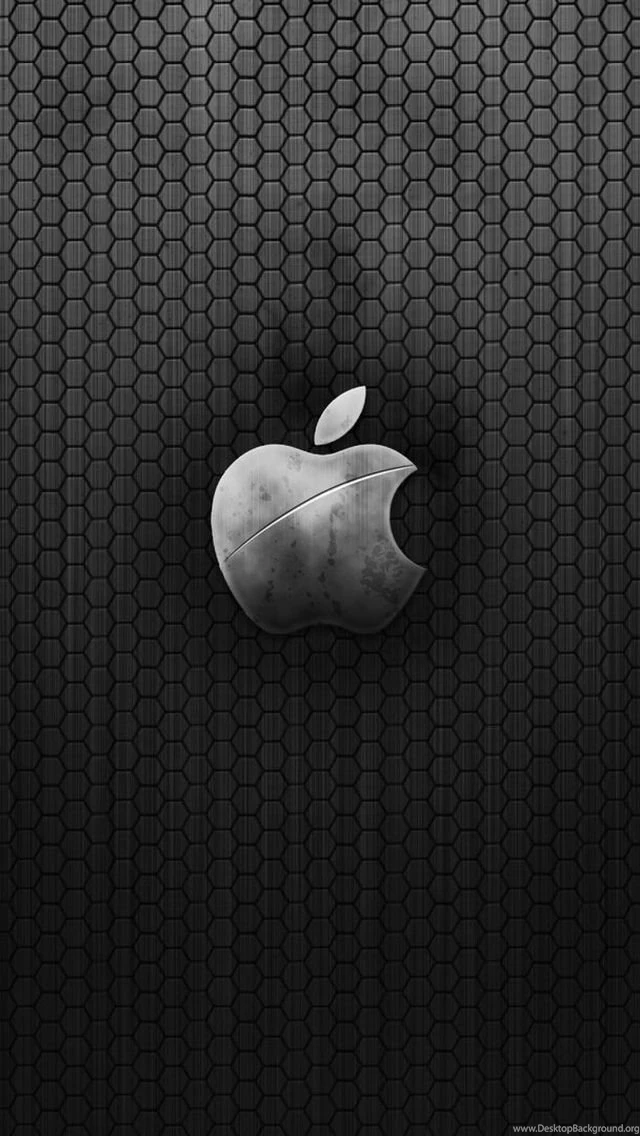 Faded Black Apple Logo iPhone 5 Wallpapers (640x1136)