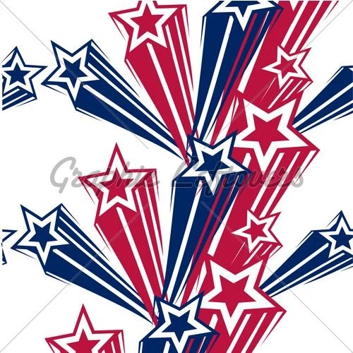 4th Of July Stars On White Backgrounds · GL Stock Images