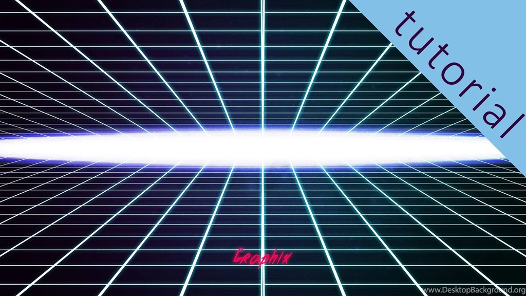 How To Make A Neon Grid 80s Based Wallpapers Tutorial