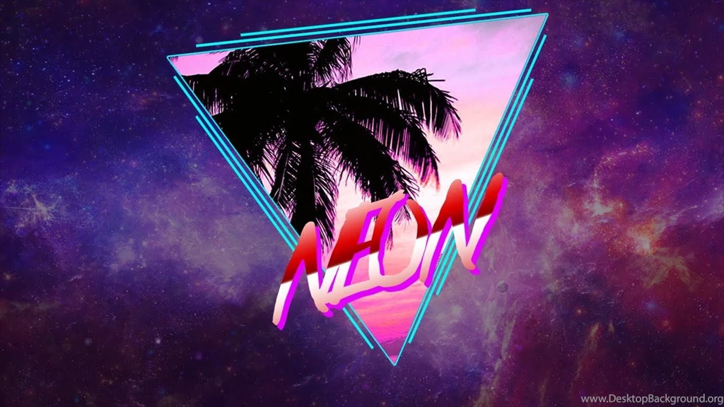 SpeedArt // WallPaper Neon 80's Style   YouTube