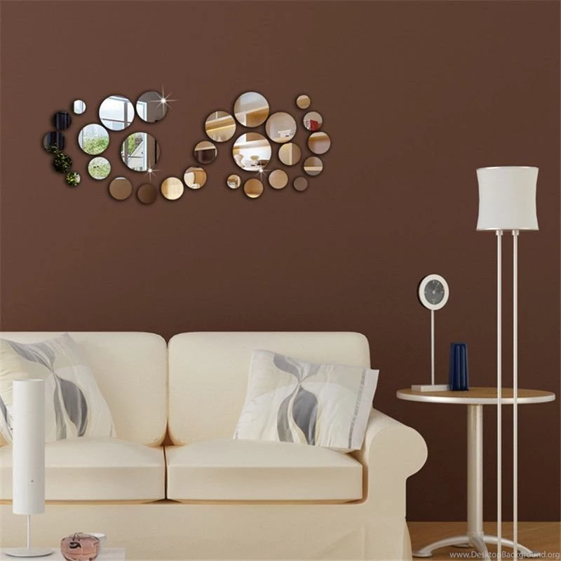 Hot Sale Acrylic Mirror Wall Stickers Direct Creative 3D Diy Wall ...