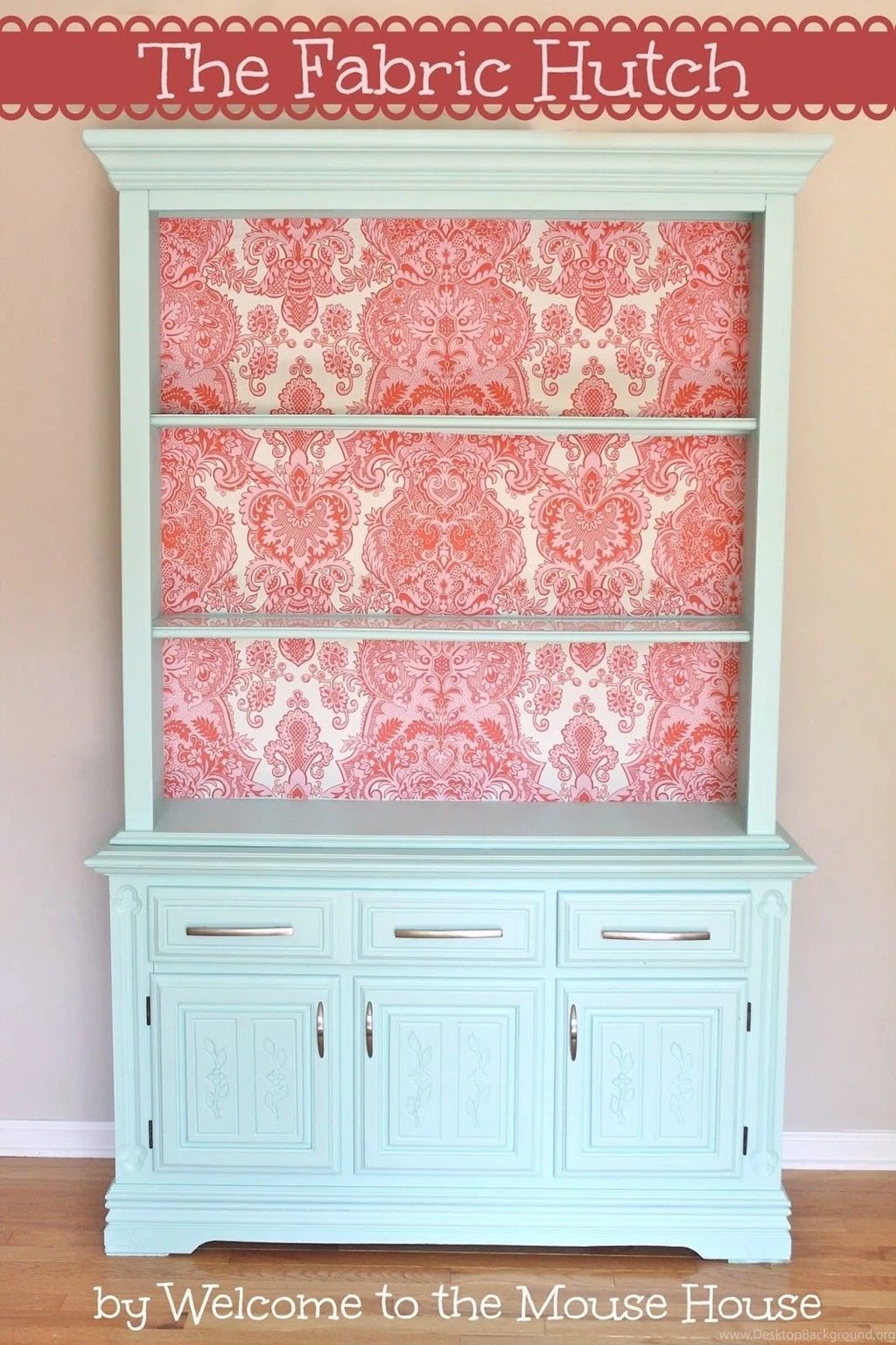 How To Create Fabric Wallpapers   So You Think You're Crafty