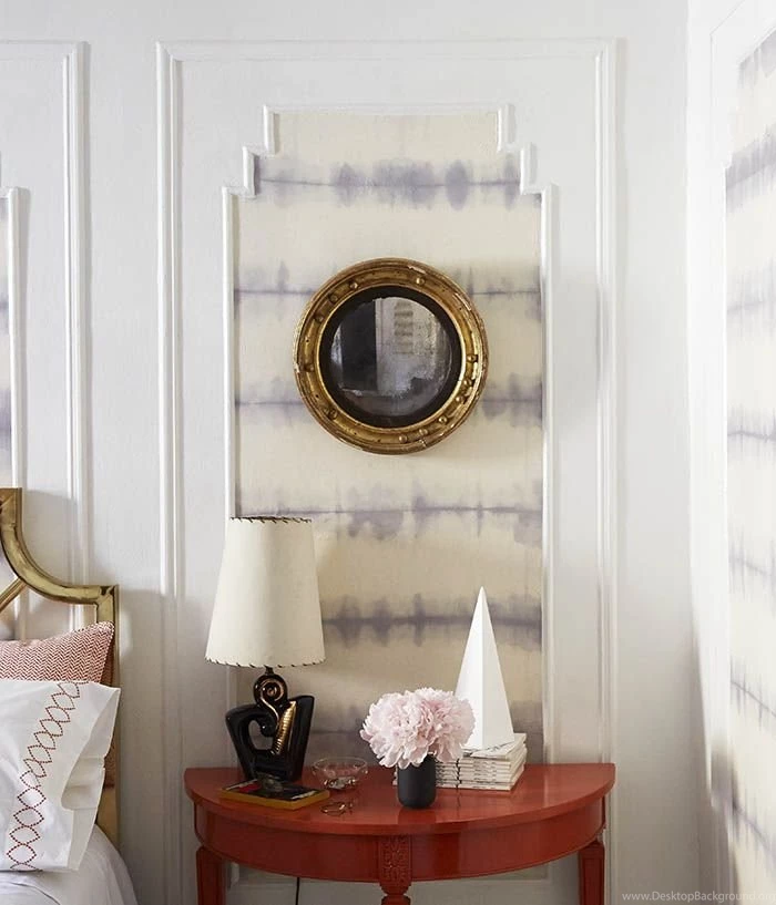 DIY Removable Fabric Wall Treatment
