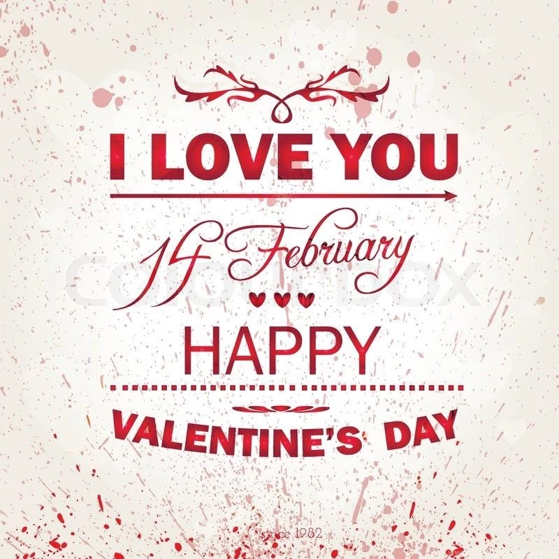 Happy Valentines Day Background. I Love You Background.14 February ...
