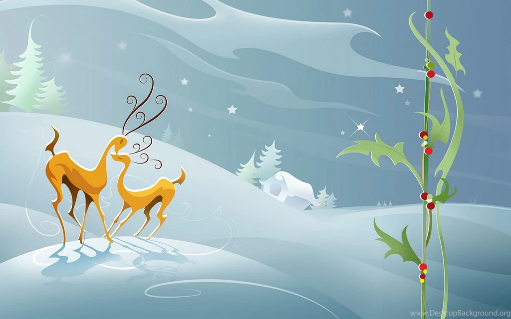 Reindeers Love Wallpapers
