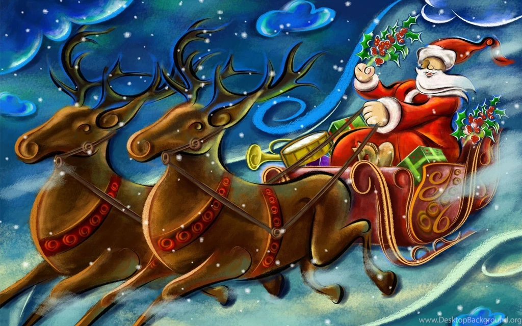 Free Beautiful Art Santa Clause Computer Desktop Wallpapers