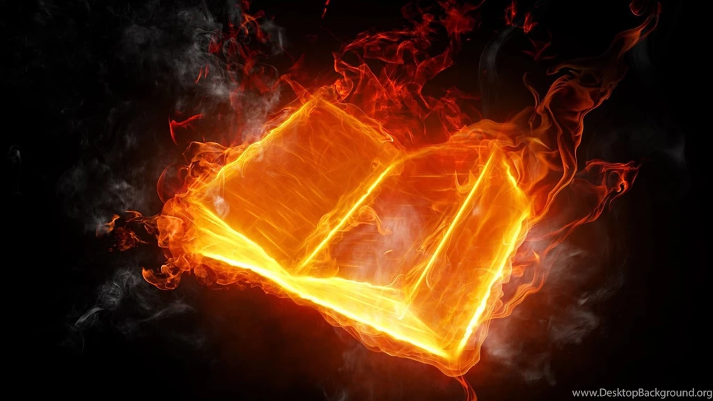 Amazing Fire Book 3d Wallpaper Backgrounds